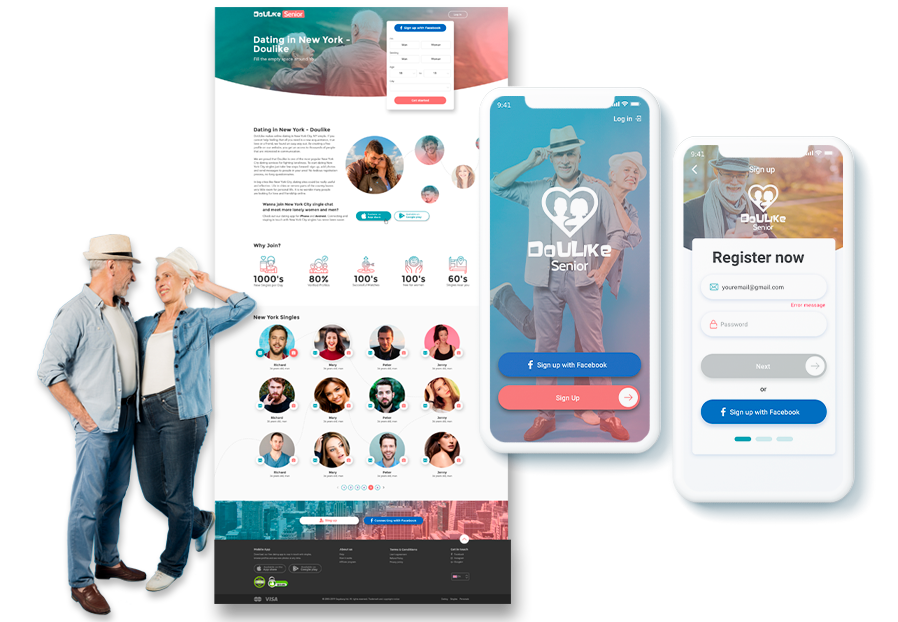 Reblack Design designers created design of iOS app for dating